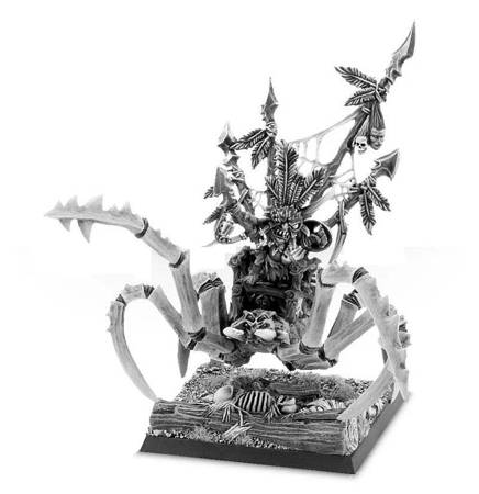 Goblin Warboss / Scuttleboss on Gigantic Spider