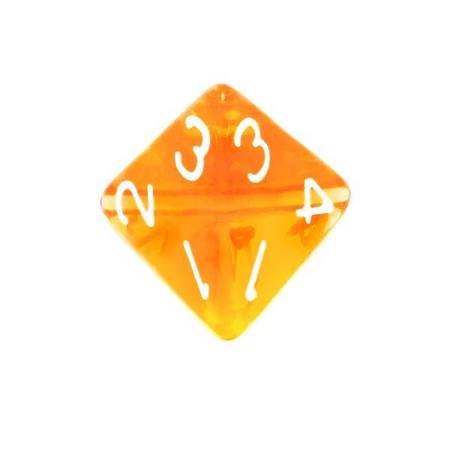 Kość Kryształ K4 - Pomarańczowa