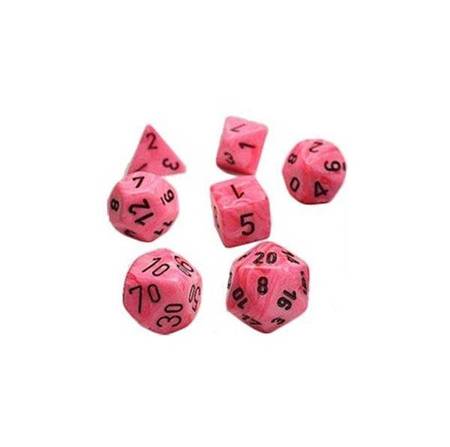 Kości zestaw RPG Vortex Snow Pink Chessex