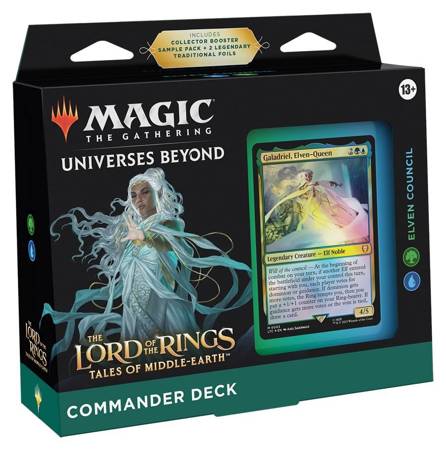 Magic The Gathering Lord of the Rings Tales of Middle Earth Commander Deck Elven Council