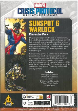 Marvel Crisis Protocol CP153 Sunspot & Warlock Character Pack