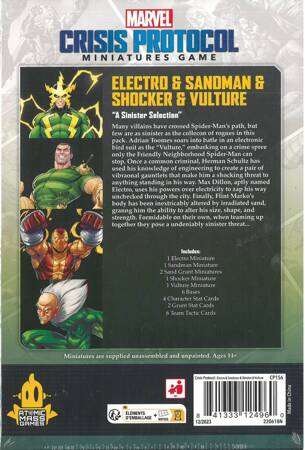 Marvel Crisis Protocol Electro & Sandman & Shocker & Vulture