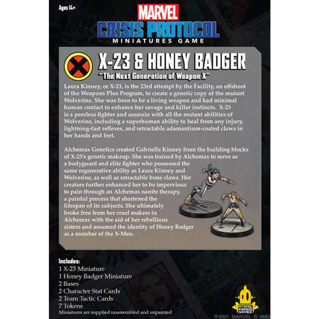 Marvel: Crisis Protocol X-23 & Honey Badger