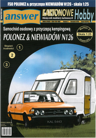 Model kartonowy Answer Kartonowe Hobby  Polonez i Niewiadów N126