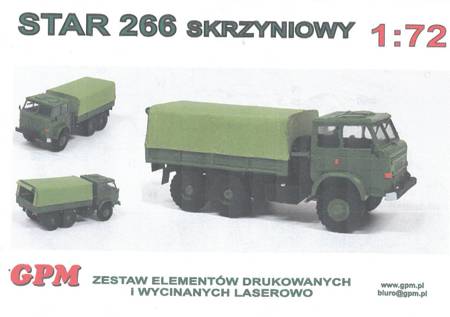 Model kartonowy GPM 122H0 STAR 266 - skrzyniowy