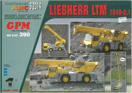 Model kartonowy GPM 390 Liebherr LTM 1040-2,1