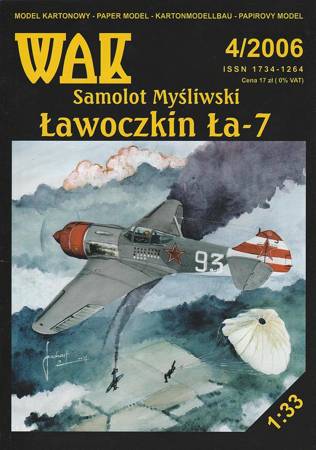 Model kartonowy WAK-4/06 Ławoczkin Ła-7