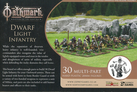 Oathmark Dwarf Light Infantry - Krasnoludy piechota 28mm