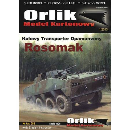 Orlik 088 Kołowy Transporter Opancerzony Rosomak model kartonowy do sklejenia