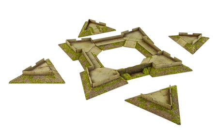 Pike&Shotte Epic Battles Star Fort Scenery Pack - fort gwiaździsty