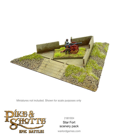 Pike&Shotte Epic Battles Star Fort Scenery Pack - fort gwiaździsty