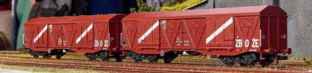 Piko 58233 Kolejka Zestaw 2 wagonów towarowych 401Ka, PKP w skali 1:87