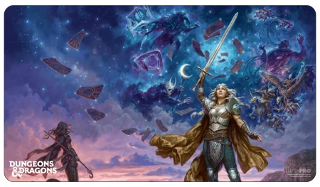 Playmata D&D The Deck of Many Things Black Playmat Featuring Standard Cover Artwork