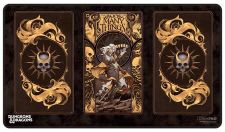 Playmata D&D The Deck of Many Things Black Stitched Playmat Featuring Alternate Cover Artwork