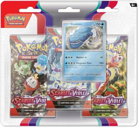 Pokemon TCG Scarlet&Violet 3-pack Blister Dondozo