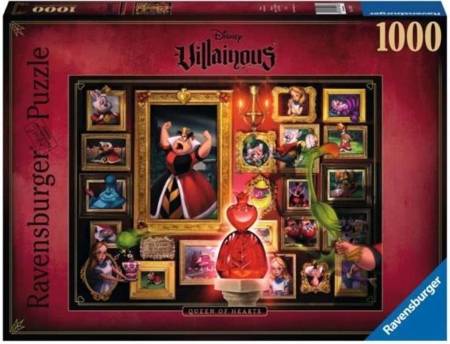 Puzzle 1000 Disney Villainous Królowa Kier (Ravensburger)