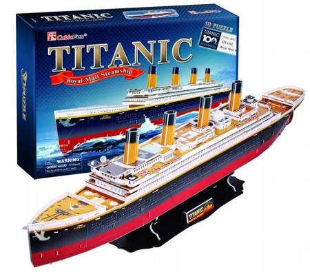 Puzzle 3D 113 Titanic zestaw XL (Cubic Fun)