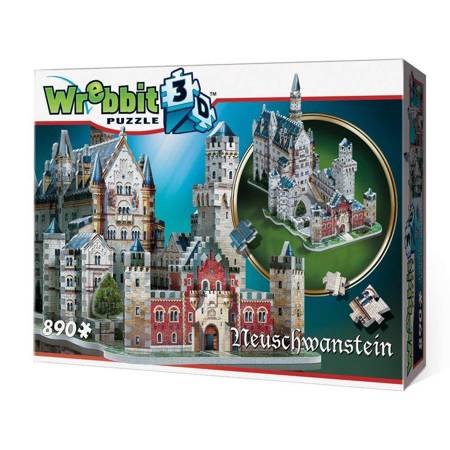 Puzzle 3D 890 el. Neuschwanstein Castle zamek