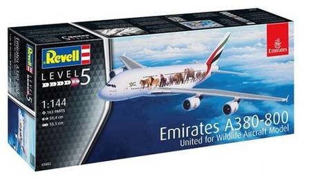 Revell 03882 A380-800 Emirates model plastikowy do sklejenia i pomalowania