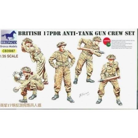 Riich CB35087 British 17pdr Anti-Tank Gun Crew Set