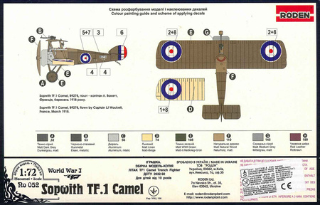 Roden 052 Sopwith Tf.1 Camel