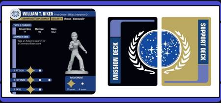 Star Trek Away Missions Miniatures Boardgame Battle of Wolf 359 Starter Set