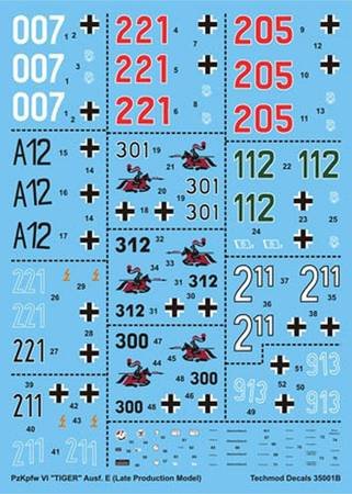Techmod 35001 PzKpfw VI "Tiger" Ausf. E - Late 