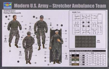 Trumpeter 00430 U.S. Army Stretcher Ambulance Team