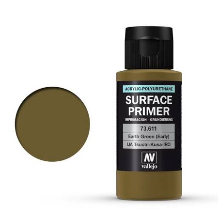 Vallejo 73611 Surface Primer IJA Tsuchi-Kusa-IRO Earth Green (Early) (60 ml)