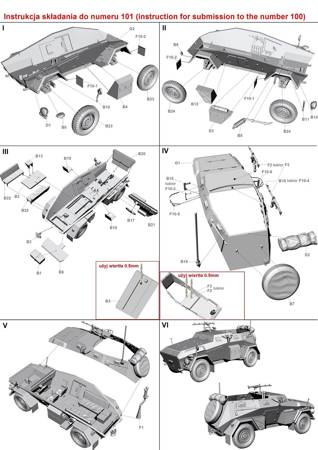 Wrzesień 1939 nr 101 Niemiecki samochód opancerzony Sd.Kfz.247 Ausf. B z MG34