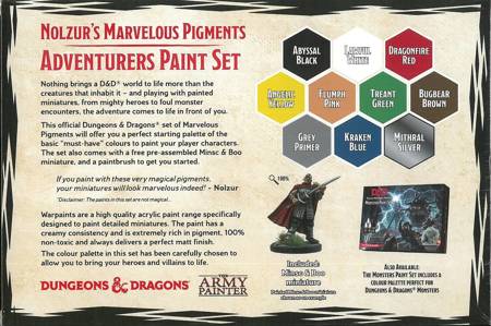 Zestaw farb Army Painter D&D Adventures Paint Set + figurka