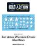 Kalkomania Bolt Action WGB-DEC-002 Allied Stars Decal Sheet