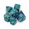 Kości zestaw RPG Chessex Festive Green w/Silver