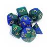 Kości zestaw RPG Chessex Gemini Blue-Green/gold